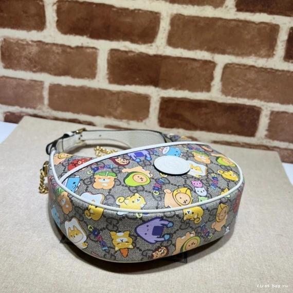 Firstbag ru GG Marmont GUCCI mini bag half-moon-shaped 0802